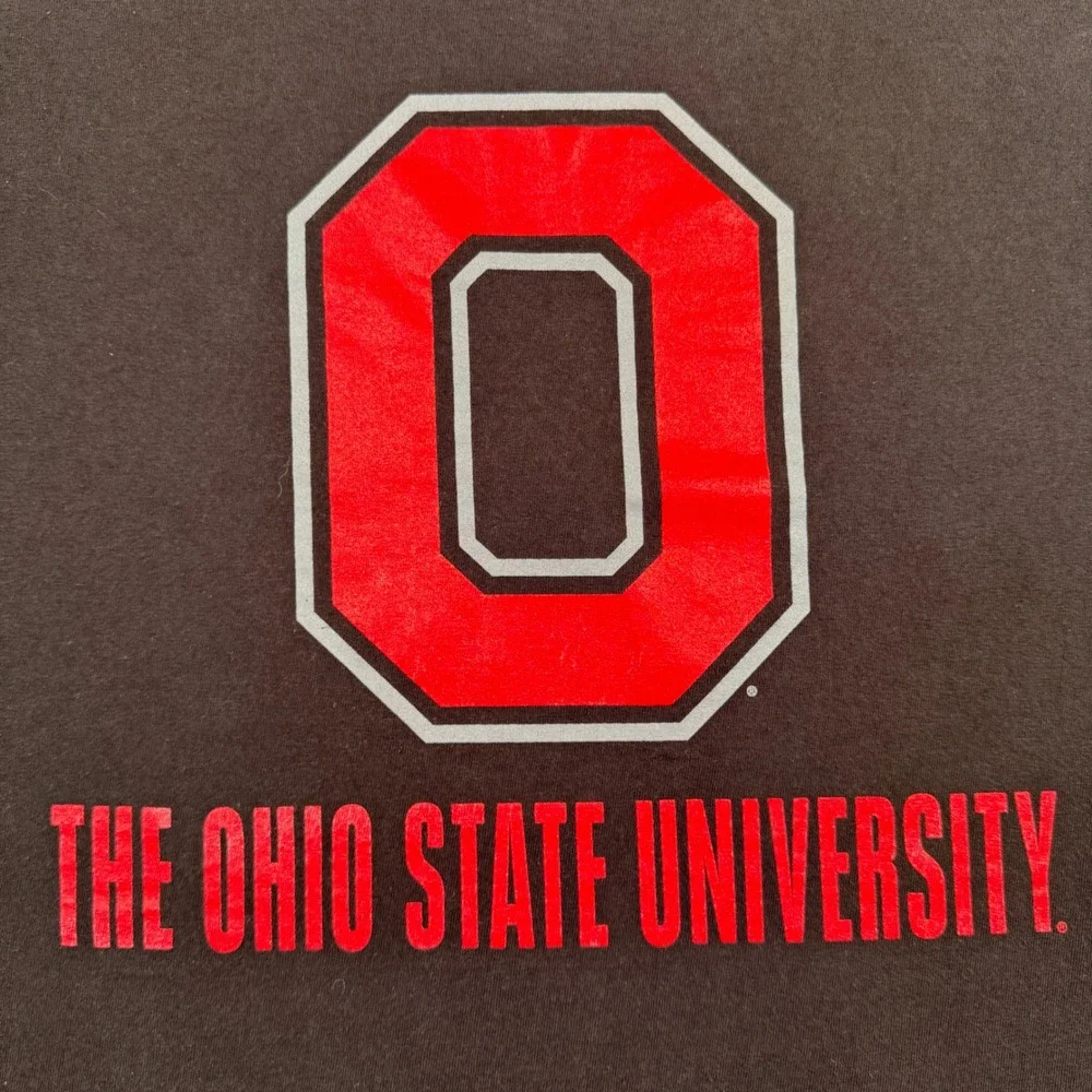 Champion The Ohio State University Buckeyes Tee T-Shirt OSU Black Mens Large - Picture 2 of 5